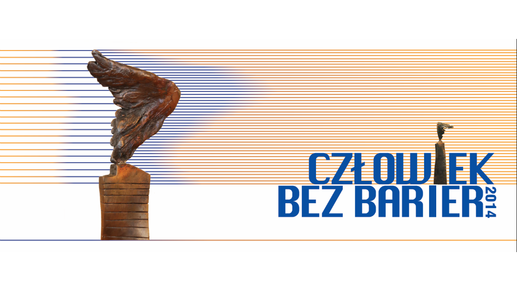 Statuetka i logo konkursu Człowiek bez barier