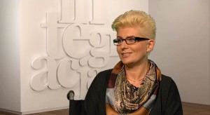 Joanna Bilińska, szefowa personelu pokładowego podczas nagrania w studio