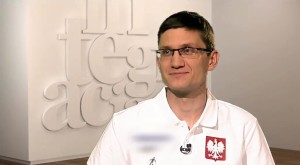 Mateusz Widłak podczas rozmowy w studio