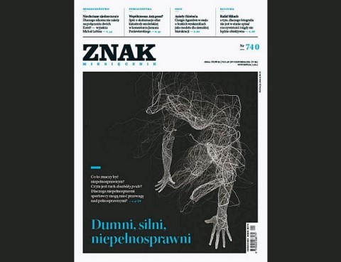 Okładka magazynu Znak z tytułem: Dumni, silni, niepełnosprawni