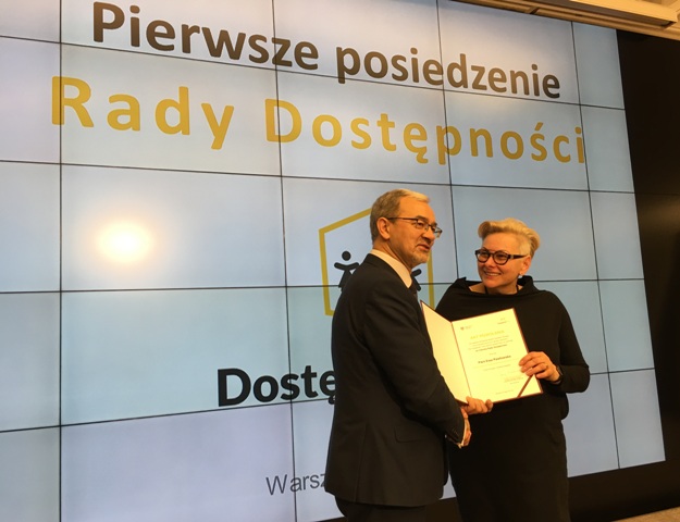 Ewa Pawłowska, prezes Integracji dołączyła do Rady Dostępności